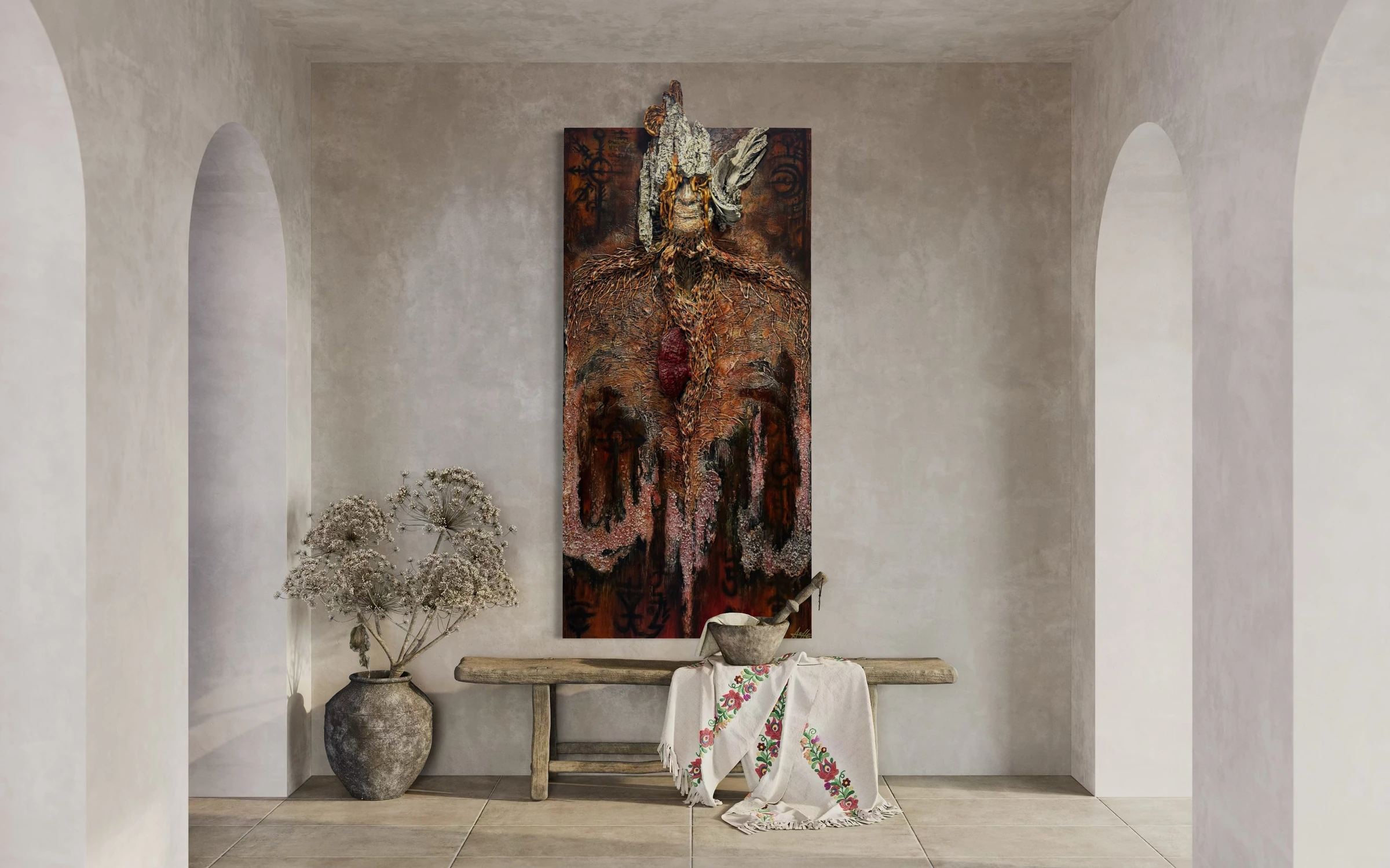 Sleeping King by Ache Hernandez — artwork in its gallery setting.